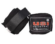 USI UNIVERSAL Boxing Hand Wraps Pack of 1 Pair, Hand Wraps for Boxing Martial Arts MMA Inner Hand Wraps/Bands for Punching Length 4.55m (180"), Black