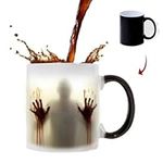 Funny Coffee Mug Novelty Heat Sensitive Colour Changing Walking Dead Zombies Magic Mug Spooky Horror Gifts for Men Women Kids Mother Father Friends Halloween Christmas Birthday Gifts Cup