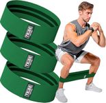 Fabric Resistance Bands for Legs - Workout Bands Resistance Bands for Men and Women - Booty Bands for Working Out - Exercise Bands Resistance Bands Set - Elastic Bands for Exercise (Green)