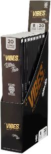 Vibes Cones - King Size - 8 Pack Display Box - 20 Cones per Pack - (160 Cones Total)