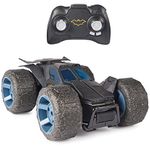 DC Comics, Batman Stunt Force Batmobile, Indoor Remote Control Car, Turbo Boost & Crazy Stunts, Collectible Super Hero Kids Toys for Boys and Girls 4+