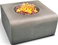 Centurion Supports Fireology ADELPHI Dark Grey Lavish Garden & Patio Gas Fire Pit with Eco-Stone Finish – Fully Assembled