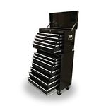 US PRO 16 Drawer ROLL Cabinet Mechanic Tool Box (Black)