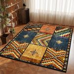 Square Rug 160 x 160cm Living Room Rug, Low Pile, Colourful, Soft Comfy Plush Rugs, Bedroom Rug, Bedside Rug.