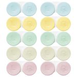 HAIKING Contact Lens Cases, 10 PCS Macaron Color Portable Cosmetic Contact Glasses Case for Travel, Work, Home, Eye Care (5 Colors)