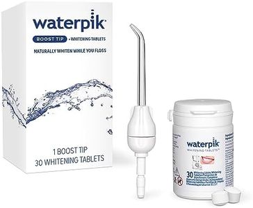 Waterpik Boost Water Flosser Tip with 30 Whitening Tablets, Whiten Teeth and Remove Stains Gently