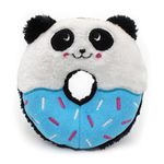 ZippyPaws Donutz Buddies Interactive Pet Toys - Donut Dog Hide and Seek Toy, Puppy Toys, Colorful Squeaky Dog Toys, Panda (ZP1035)