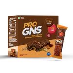 ProGNS Nuts & Seeds Enriched Protein Bar | Low GI Zero Added Sugar Protein Blend | High Fiber Chocolate Protein Bars for healthy snack Break