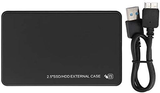 Portable Hard Drive with Fast USB 3.0 Interface, Supports up to 3 TB Hard Drive, HDD Enclosure, for 2.5 inch Hard Drives(Black)