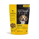 Vitality Dog Duck with Honey & Banana - Premium Baked Dog Treats - Training Treats for Dogs, Pet Treats, Dog Snacks - Made in Canada, Grain Free, Human Grade, 400g / 14.1oz