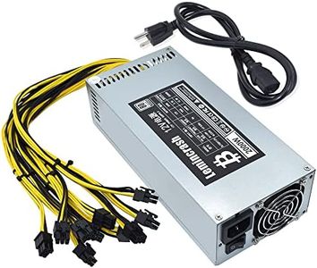 12V 166A AC110-240V 10x6pin 2000W PSU,for Bitmain Antminer S9 S7 L3 BTC LTC ETH Mining Power Supply