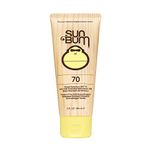 Sun Bum Original Moisturizing Sunscreen Lotion, SPF 70, 3 oz. Tube, 1 Count, Broad Spectrum UVA/UVB Protection, Hypoallergenic, Paraben Free, Gluten Free