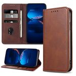 DENDICO Case for iPhone 6 / iPhone 6s, Classic PU Leather Magnetic Wallet Case, Flip Folio Protective Phone Cover Compatible with iPhone 6 / iPhone 6s, Brown