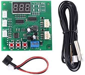 DONGKER PWM Driver Module,DC 12V 24V 48V 2 Channel 4-Wire PWM Speed Display Module for PC Fan/Alarm