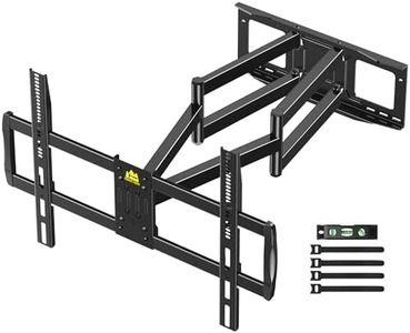 FORGING MOUNT Heavy Duty XXL Full Motion TV Wall Mount for 55-120 inch Extra Large TVs 98" 100",Holds 125KG, Max VESA 900x600, 109cm Extension Long Arm TV Mount Swivel,Tilt,Preassembled,16-24” Studs