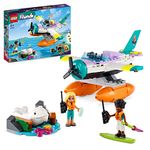 LEGO 41752 Friends Sea Rescue Plane Toy Set, Animal Care Playset with Whale Figure and 2 Mini-Dolls, Birthday Gift for Girls, Boys and Kids 6 Plus Years Old