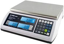 CAS S2000Jr 60 Pound Capacity - LCD Display - 3 Direct PLUs annd 199 Indirect PLUs - Food or Retail Industry Scale - NTEP Approved