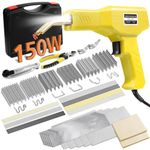 150W Plastic Welder,Plastic Welding Kit Car Bumper Repair 800pcs Hot Staples & 56pcs 7 Types of Welding Plastic Welding Rods for Car Bumper Plastic Crack Repair (Yellow)
