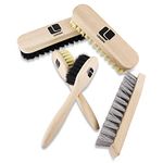 Lenzen Shoe Cleaning Kit, 5 Pieces consisting of 2 Polishing Brushes, 2 Cream Brushes and 1 Cleaning Brush