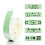 160 Pcs D110/D11/D101 Label Maker Tape Name & File Folder Return Address Waterproof Labels Stickers for Daycare Envelope Kids Baby Bottles Clothes Camp Nursing Homes School Supplies-Green