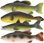 Gresorth 4 PCS Fake Fish Ornament A