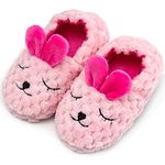 DimaiGlobal Baby Boys Girls Slipper Shoes Anti-Slip Cotton Animal Shoes Soft Sole Toddler Moccasins Warm Slippers Winter House Shoes Cozy Gripper Bottom