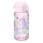 Ion8 Kids Water Bottle, 350 ml/12 oz, Leak Proof, Easy to Open, Secure Lock, Dishwasher Safe, BPA Free, Carry Handle, Hygienic Flip Cover, Easy Clean, Odour Free, Carbon Neutral, Unicorn Design