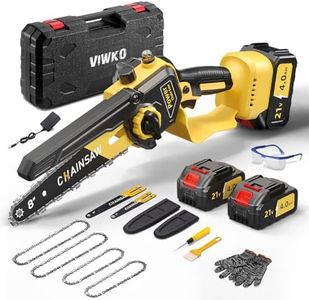 Brushless Mini Chainsaw, 1000W 8000mAh 6 Inch & 8 Inch Mini Chainsaw Cordless, Electric Chain Saw Compatible with Makita Battery, Small Chain Saw to Cut Wood and Trees with Auto Oiler, Gift for Men