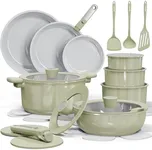 CAROTE 25pcs Ceramic Cookware Set N