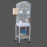 Dome Top High Bird Cage on Stand wi