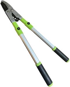 Garden Guru Extendable Anvil Lopper Tree Trimmer with Compound Action, Chops Thick Branches with Ease, 28-40”, Non-Stick High Carbon Steel Blade, Heavy Duty Branch Cutter, 2 Inch Clean Cut Capacity…