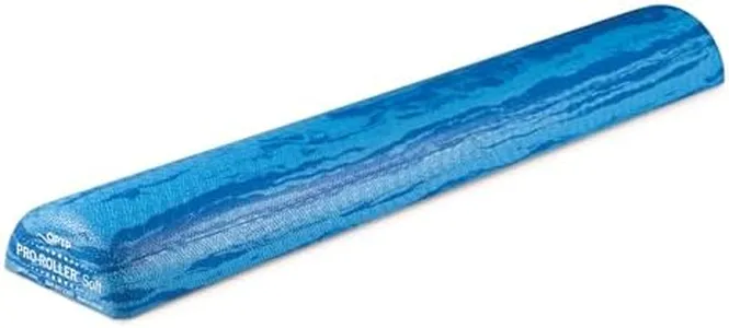 OPTP PRO-Roller Soft Density Foam Roller – Low Density 36 Inch Foam Roller for Physical Therapy, Pilates, Yoga Foam Roll Exercises, and Muscle Recovery - 36” x 6" x 3” Half-Round