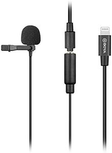 BOYA by-M2 Clip-on Lavalier Microphone MFi Certified Lightning Port for iOS Devices Phone Tablet Recording Vlog Making Broadcasting - 6 Meter Cable