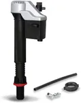 Korky 528MP QuietFILL Platinum Fill Valve-Fits Most Toilets-Easy to Install-Made in USA, Universal 99%, Black