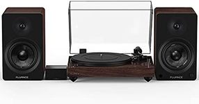 Fluance Reference RT82 High Fidelity Vinyl Turntable with PA10 Phono Preamp and Ai61 Powered 6.5" Bookshelf Speakers, Ortofon OM10 Cartridge, 120W Class D Amplifier, Bluetooth (Natural Walnut)