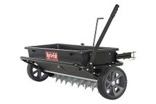 Agri-Fab 45-05431 100lb Tow Poly Drop Spreader/Spike Aerator, Black