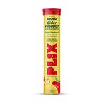 PLIX - THE PLANT FIX Apple Cider Vinegar Effervescent Tablet with mother for weight loss I with vitamin B6 & B12 | Pack of 1 (Lemon Masala), 15 tablets | 100% vegan | No added Sugar |Easy to carry