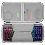 Geekria Tenkeyless TKL Keyboard Case, Hard Shell Travel Carrying Bag for 80%/87 Key Computer Mechanical Gaming Keyboard Compatible with Razer Huntsman V2 TKL, Razer BlackWidow TE Chroma v2 TKL