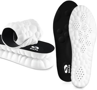 SULPO SPORT Orthopädische Einlegesohlen ideal für Sport und Alltag - Atmungsaktive, weiche, stoßdämpfende Einlegesohlen Herren und Damen - Einlegesohlen Arbeitsschuhe (Schwarz, XXL (45-46 EU))