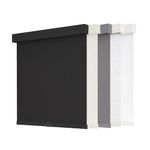 AOSKY Blackout Roller Shades Cordless Blinds for Windows, Free-Stop Shades with Valance, Thermal Insulated Fabric, UV Protection, Blinds for Home and Office 18" W x 72" H (46W x 183H cm) Black