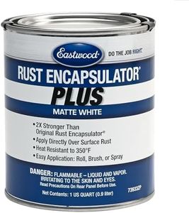Eastwood Matte White Rust Encapsulator Plus | Long Lasting Durable Finish 1 Coat Maximum Rust Protection | Heat Resistance up to 350 Degrees Fahrenheit | Quart 1 Pack