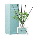 L'odeur Vill Reed Diffuser Set, 6.7 oz(200ml) Bamboo Scented Diffuser with 6 Oil Diffuser Sticks, Home Fragrance Essential Oil Reed Diffuser for Home Large Rooms Bathroom Shelf Decor