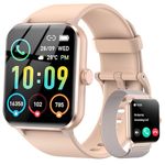 IOWODO Smart Watch for Men Women (Answer/Make Calls), Voice Assistant, 1.85" Fitness Watch with SpO2 Heart Rate Sleep Monitor, 100 Sports, IP68 Waterproof Step Counter Smartwatch for iOS Android