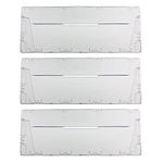 Spares2go Plastic Drawer Flap Front Handle for Indesit CA55 CAA55 NCA55 Series Fridge Freezer (Pack of 3)