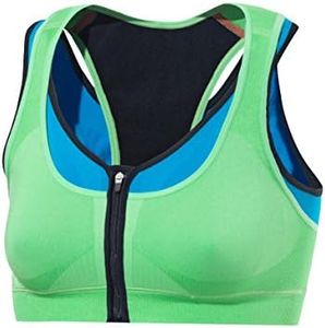 FALKE Women's Versatility High Support Sports Bra, Green (Apple 7266), L