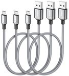 SUNGUY Micro USB Cable 1.5FT[3Pack] Short Braided USB 2.0 Micro Fast Charging and Data Sync Cord for Samsung Galaxy S7 Edge S6,Moto G5 G5S Plus,Sony Xperia Z3 Z5