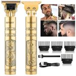 MPANY Trimmer Men, Hair Clipper Cordless Dragon Style Electric Trimmer for Beard, Hairs, Moustache and Face, T-Blade Outliner Edgers Zero Gapped Professional Shaving Machine Men's Grooming Kit