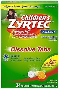 Zyrtec Children's 24 HR Dissolving Allergy Tablets, Cetirizine, Citrus Flavor, 24 ct