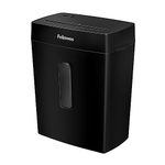 Fellowes Paper Shredder for Home Use - 8 Sheet Cross Cut Paper Shredder for Home and Personal Use - Home Shredder with 15 Litre Bin - Powershred FS-8C - Security Level P4 - Black - Exclusive to Amazon