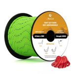 Abma Cord Tent Guy Ropes 3mm 30M Guy Line 6 Pcs Guy Rope Tensioners Heavy Duty Guide Rope for Camping, Gazebos, Awning, Tarp - Reflective Neon Green